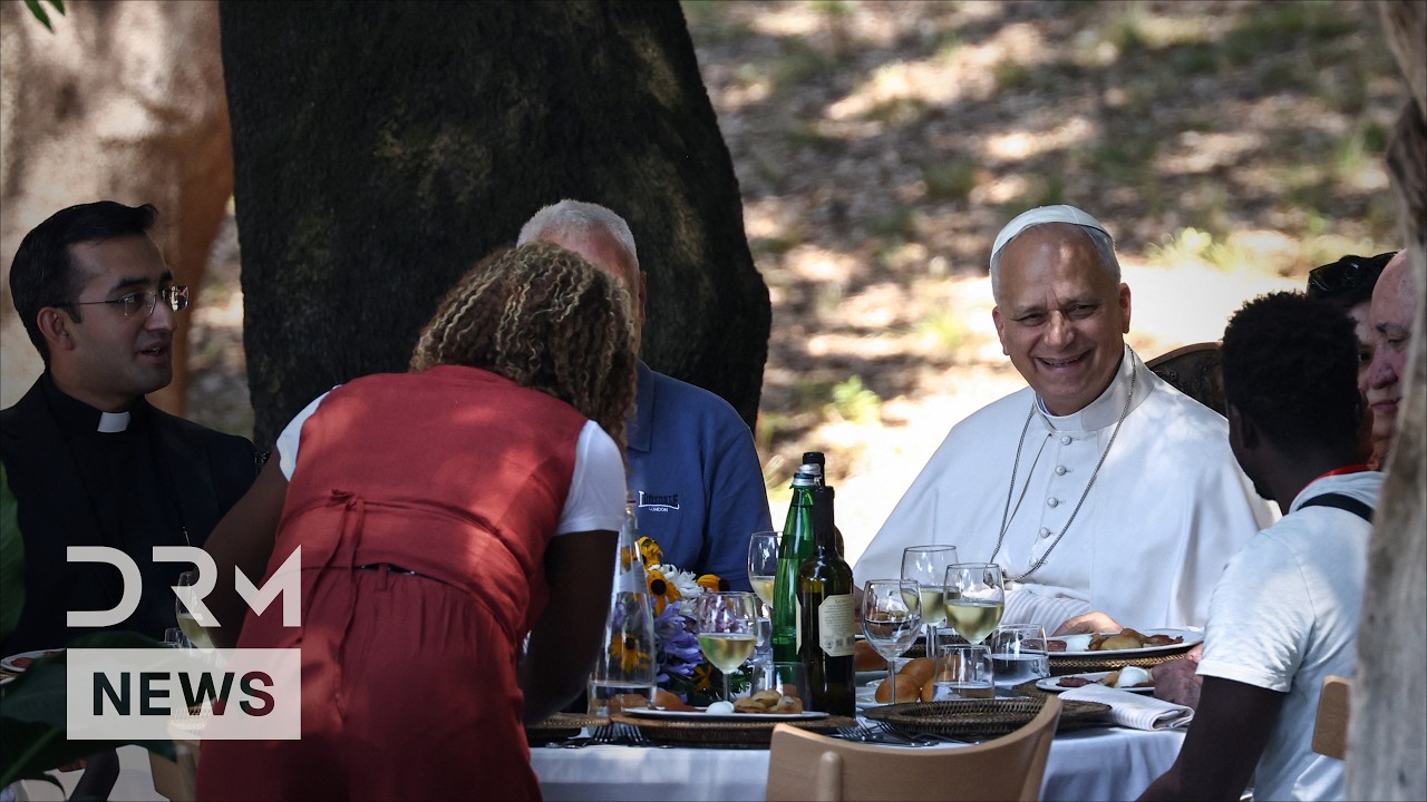 Pope Leo Calls for Justice While Sharing Lunch With Vulnerable People | DRM News | AK1C