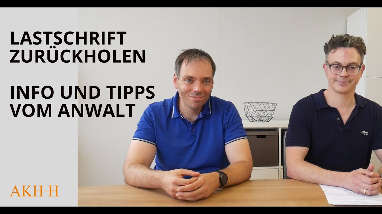 Lastschrift zurückholen - Info und Tipps vom Anwalt