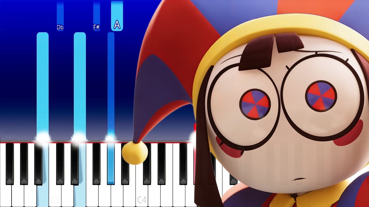 The Amazing Digital Circus Ep 8 Trailer Theme (Piano Tutorial)
