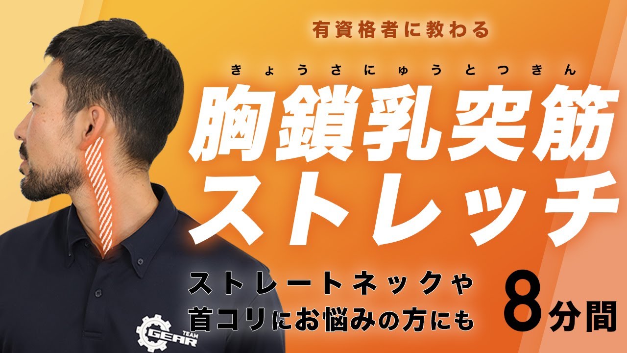 胸鎖乳突筋のストレッチ｜首まわりをスッキリ【8分間】