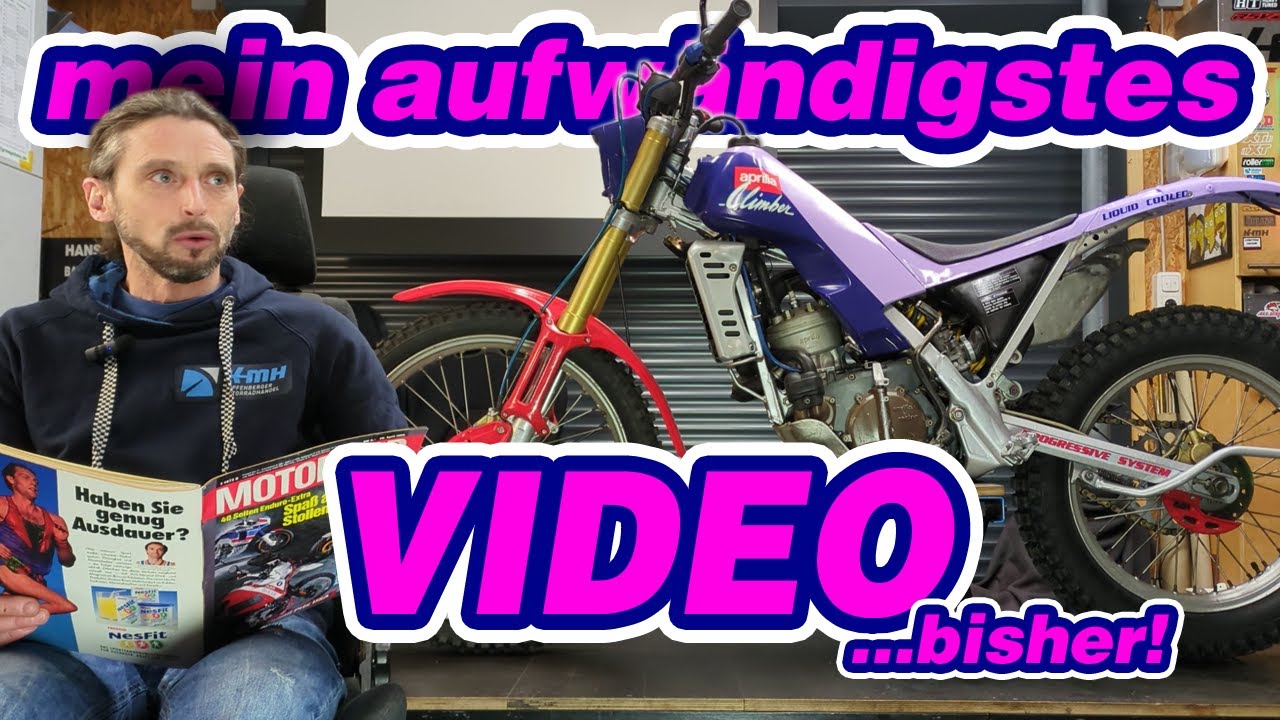Zurück in 1989 - Aprilia Climber 280 - 2Takt Trialsportmaschine - K-Wert berechnen Tachometer