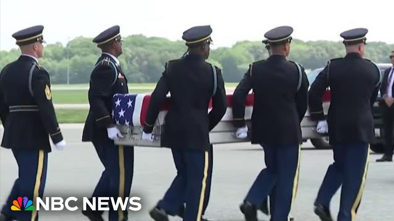 Trump escalates threats on Iran as he attends dignified transfer of fallen soldiers