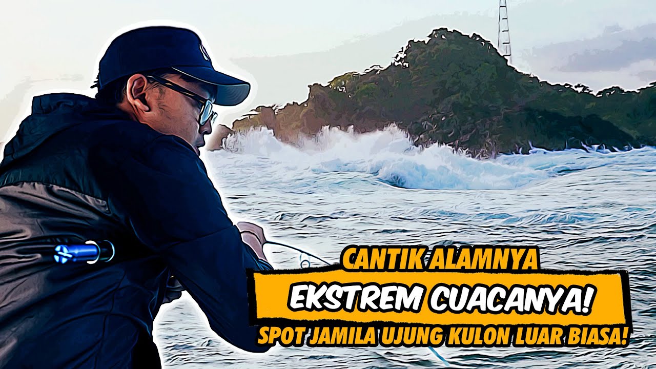MANCING DITENGAH OMBAK DAN ANGIN KENCANG! KAPAL LANGSUNG TERDAMPAR DI PULAU PEUCANG!