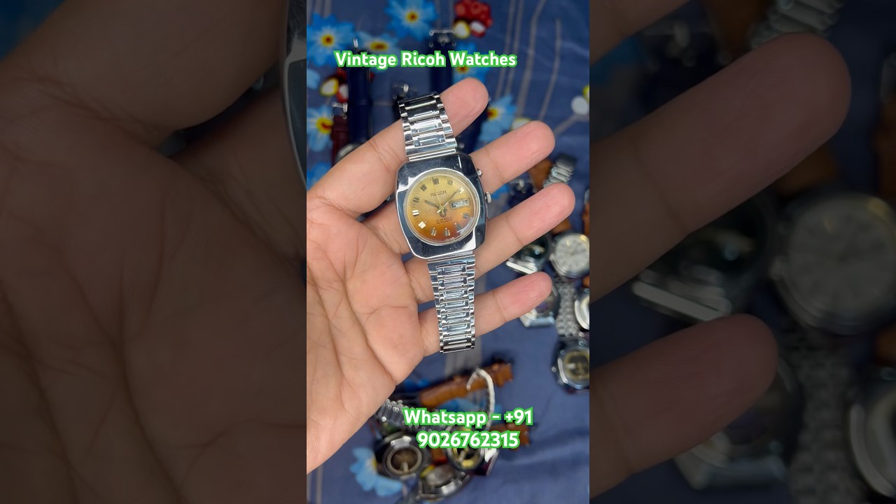 Vintage Ricoh Watches complete working  WhatsApp #vintagewatch #watchcollecting #vintagetimepiece
