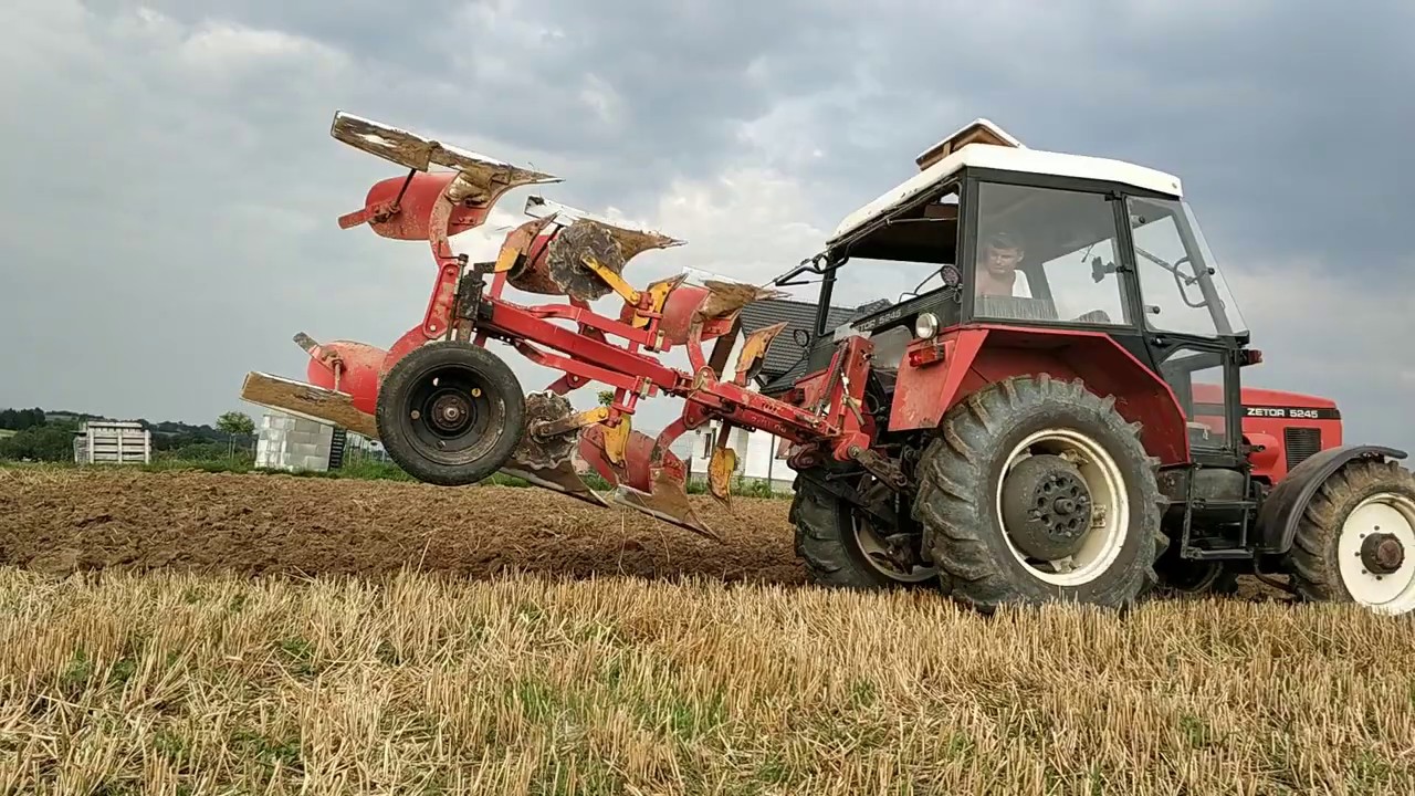 Podorywka/orka 2019 pługiem obrotowym || zetor 5245 || pottinger servo lll zetor w akcji