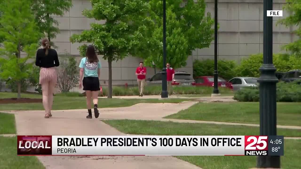 &lsquo;Back to the Future&rsquo; approach for Bradley President James Shadid as he reflects on 100 days in of...