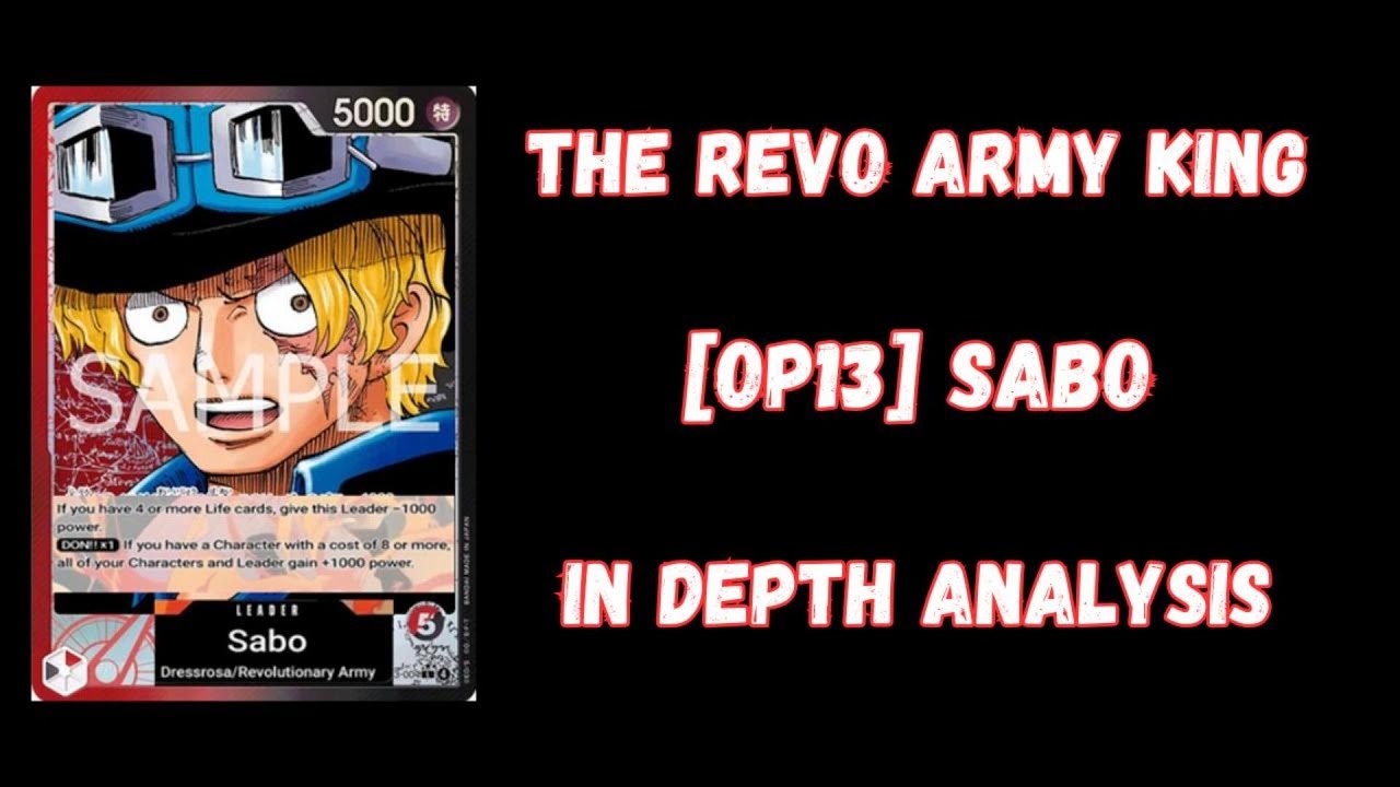 [OP13] The Revo Army King is here! | How to Play Red Black Sabo | OPTCG