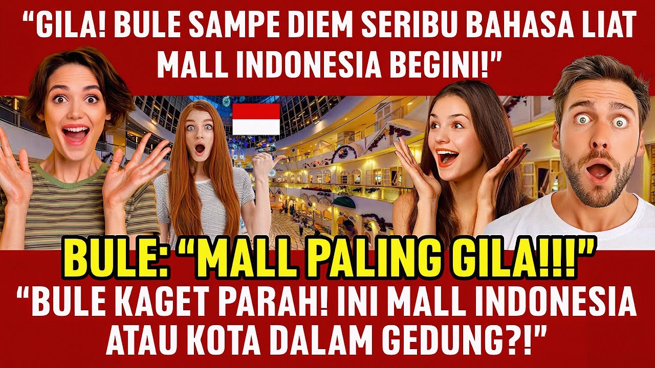 “BULE KAGET PARAH! INI MALL INDONESIA ATAU KOTA DALAM GEDUNG?! #indonesia