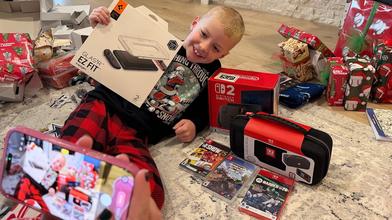 Мы сделали сюрприз нашему сыну, подарив ему Nintendo Switch 2!! У меня аж слезы навернулись🥲