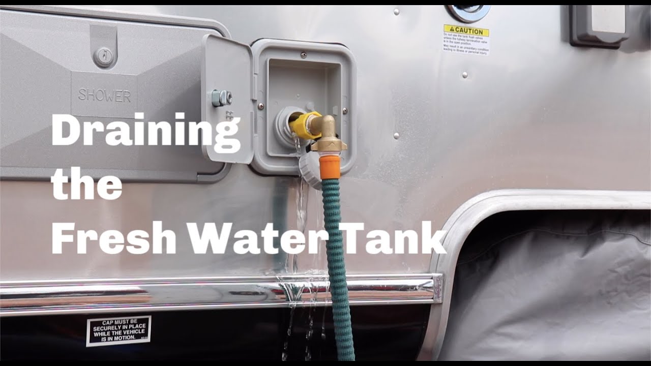 Как наполнить и слить воду из бака в трейлере Airstream