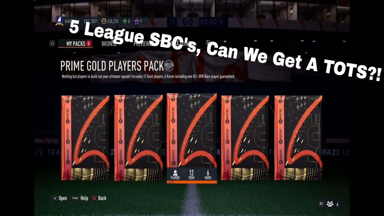 I Completed The Premium Mixed Leagues Upgrade SBC 5 Times For These Packs During TOTS!!