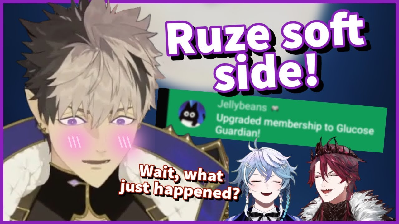 Ruze showed his SOFT SIDE after getting a BIG DONATION! 【Holostars EN | Crimzon Ruze】