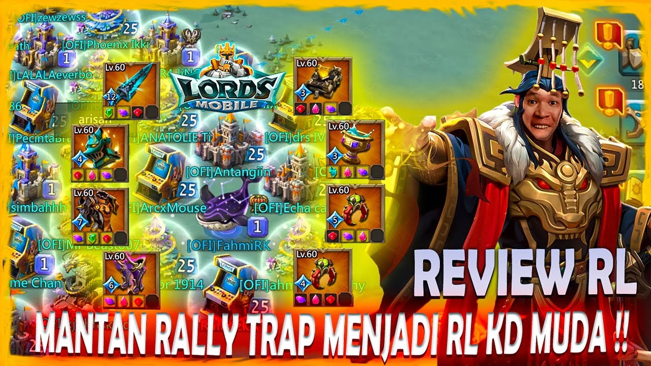 REVIEW FahmiRK MANTAN RALLY TRAP JADI RL !! BOSMANNN PUN NYANGKUT BOY !!! - Lords Mobile Indonesia