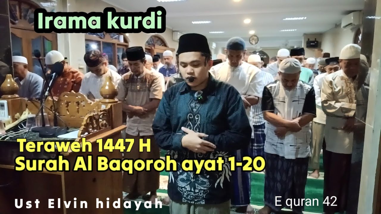 Teraweh surah albaqoroh 1-20 || Elvin hidayah