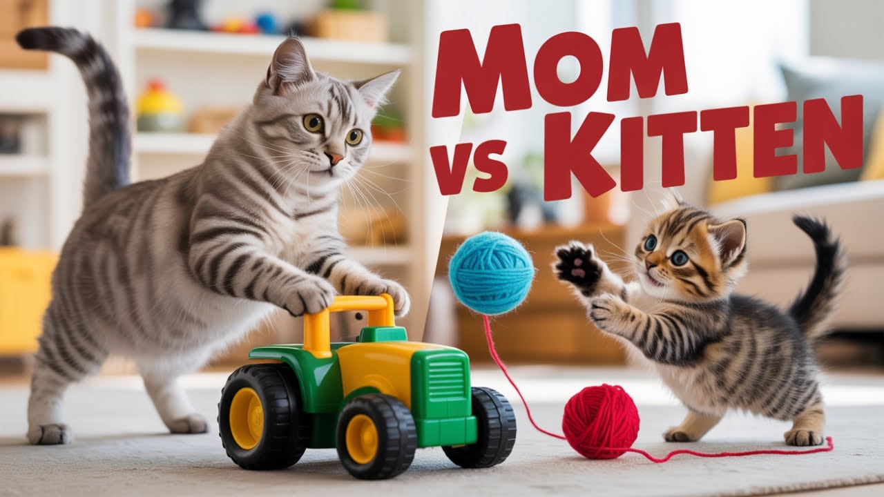 Kitten's First Day on the Magic Farm – Mama Cat's Surprise Will Melt Your Heart 💚