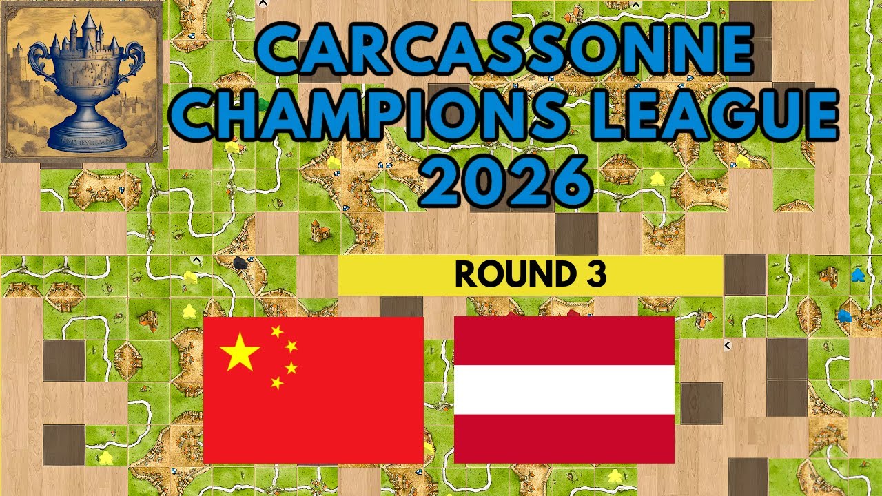 Carcassonne WORLD CHAMPION in Action Again: Day 3 of Round 3 of CCL 2026