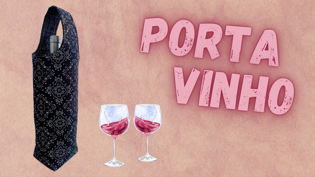 PORTA VINHO EM TECIDO [FÁCIL E ACESSÍVEL]