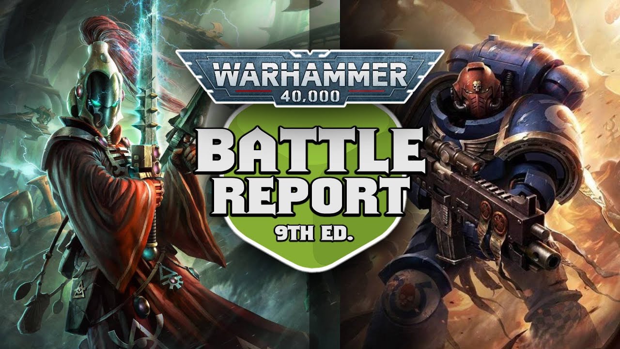Eldar vs Crimson Fists Warhammer 40k Battle Report Ep 123