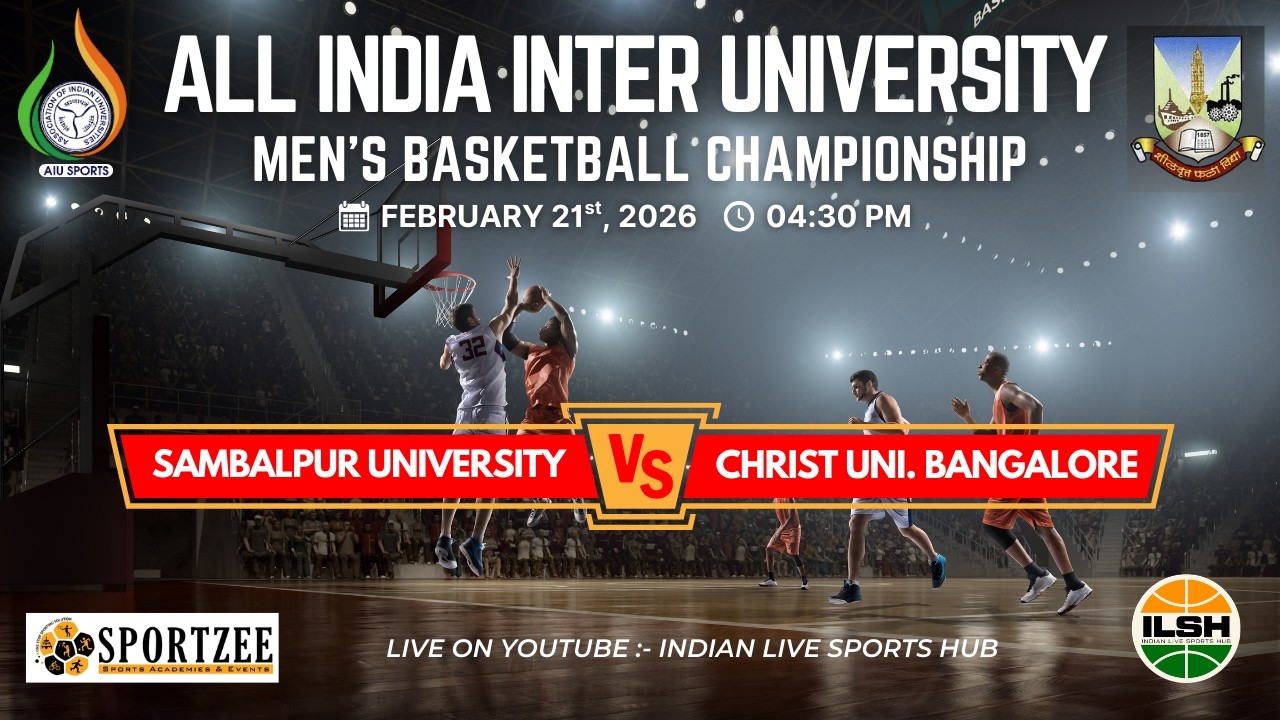 SAMBALPUR UNIVERSITY VS CHRIST UNI. BANGALORE || All India Inter University Men’s 🏀Championship 2026
