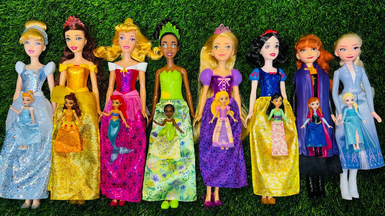 Disney Princess Doll Makeover ~ DIY Miniature Ideas for Barbie - Wig, Dress, Faceup, andMore! DIY