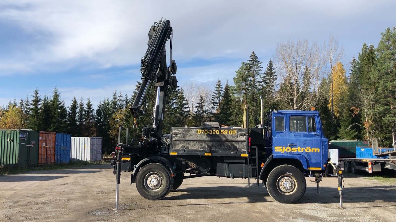 Köp Kranbil Scania SBA 111A 134 på Klaravik