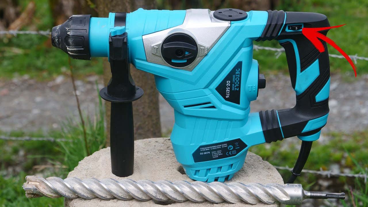 Cati jouli are? Rotopercutor Detoolz 1500w | Test 32mm in beton B200