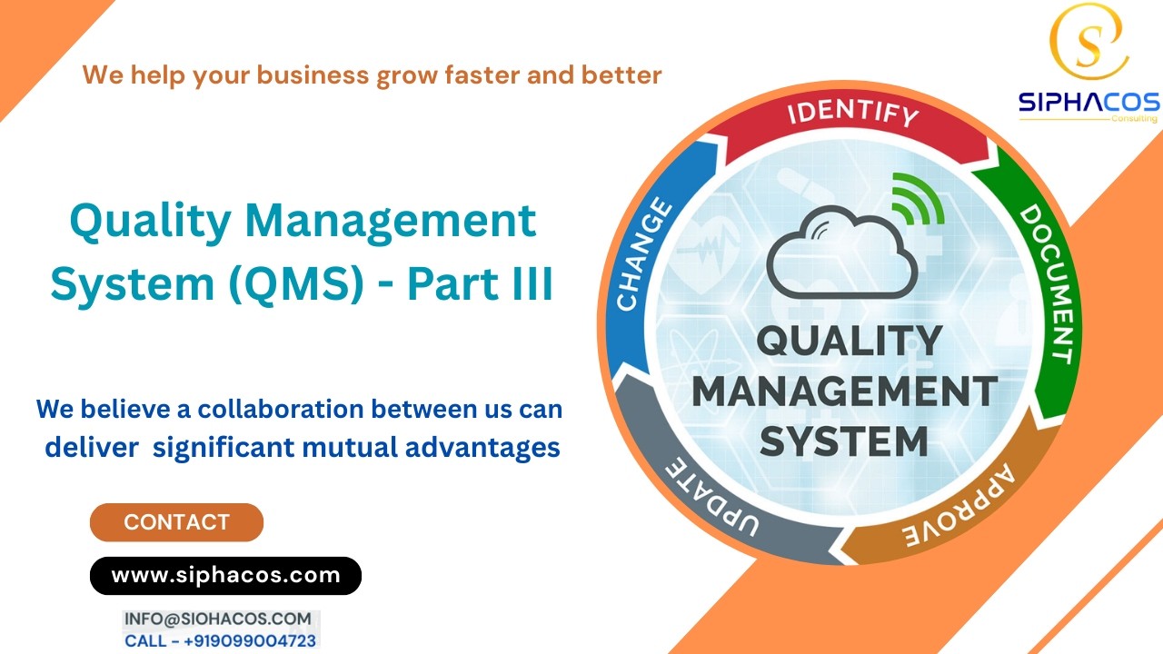 #228 SIPHACOS Quality Management System   Part III