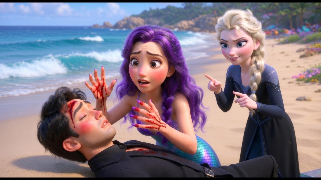 OMG 😱 ELSA vs JINU&RUMI | SHE PUSHED HIM 😱💔 | Elsa's Revenge — Jinu Falls — Rumi Can't Wake Him