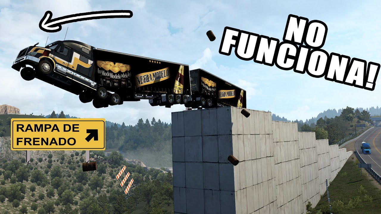 DOBLE Trailer Poniendo a PRUEBA una Rampa de FRENADO Volvo VNL American Truck Simulator