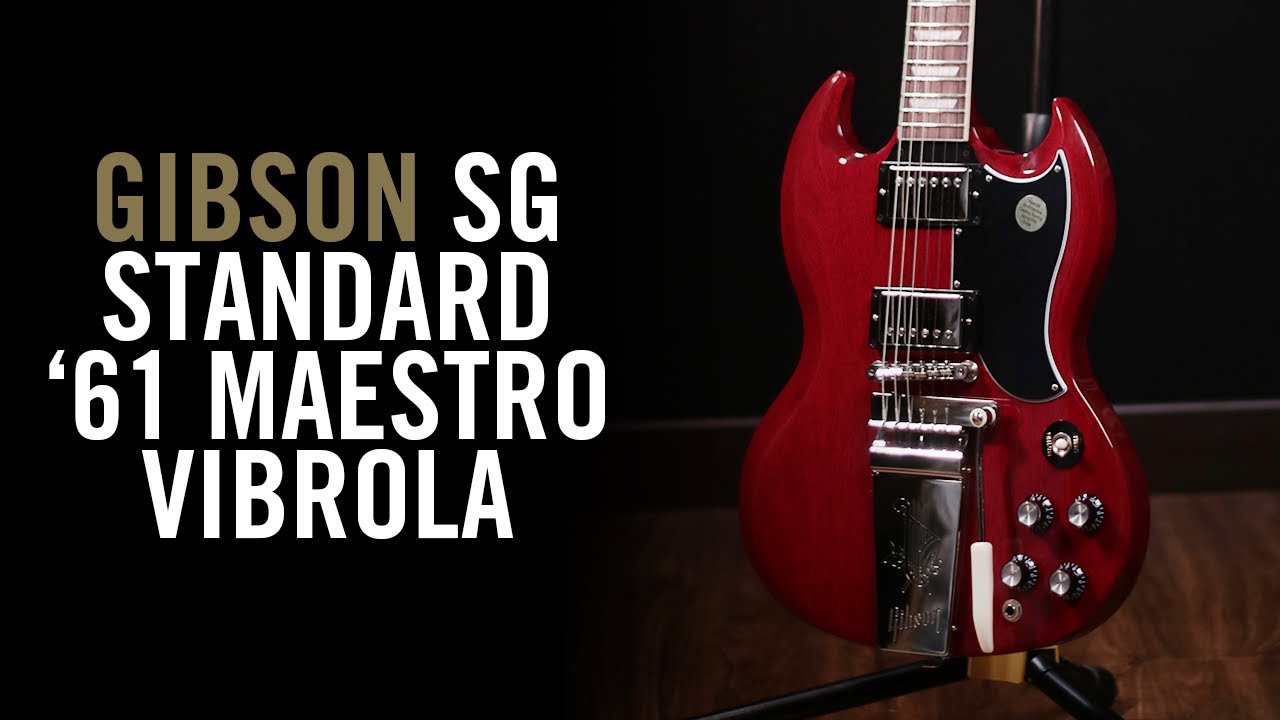 ABUSING THE VIBRATO BAR - Gibson SG Standard '61 Maestro Vibrola Electric Guitar Demo