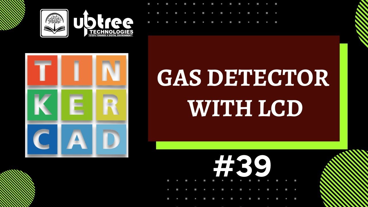 Gas Detector with LCD | #Tinkercad | #39 | #Arduino #knowledgecheck