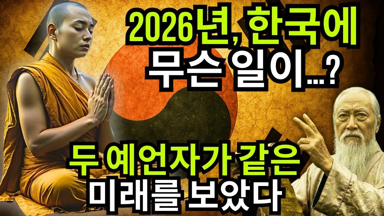 탄허 스님과 줄리안 손의 공통 예언 — 2026년 한국의 미래가 겹친 이유