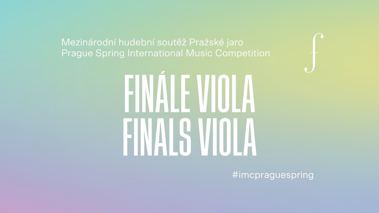 Mezinárodní hudební soutěž Pražské jaro, finále Viola