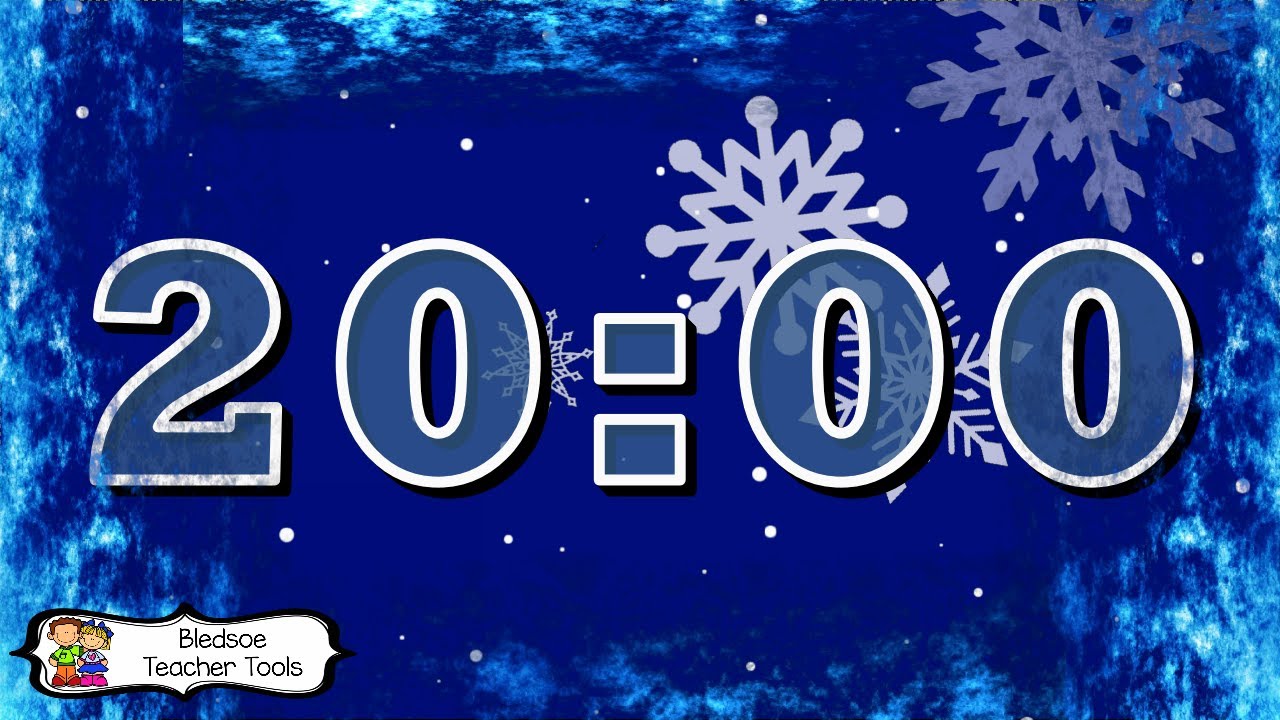 20 Minutes Winter Snow Timer w Music