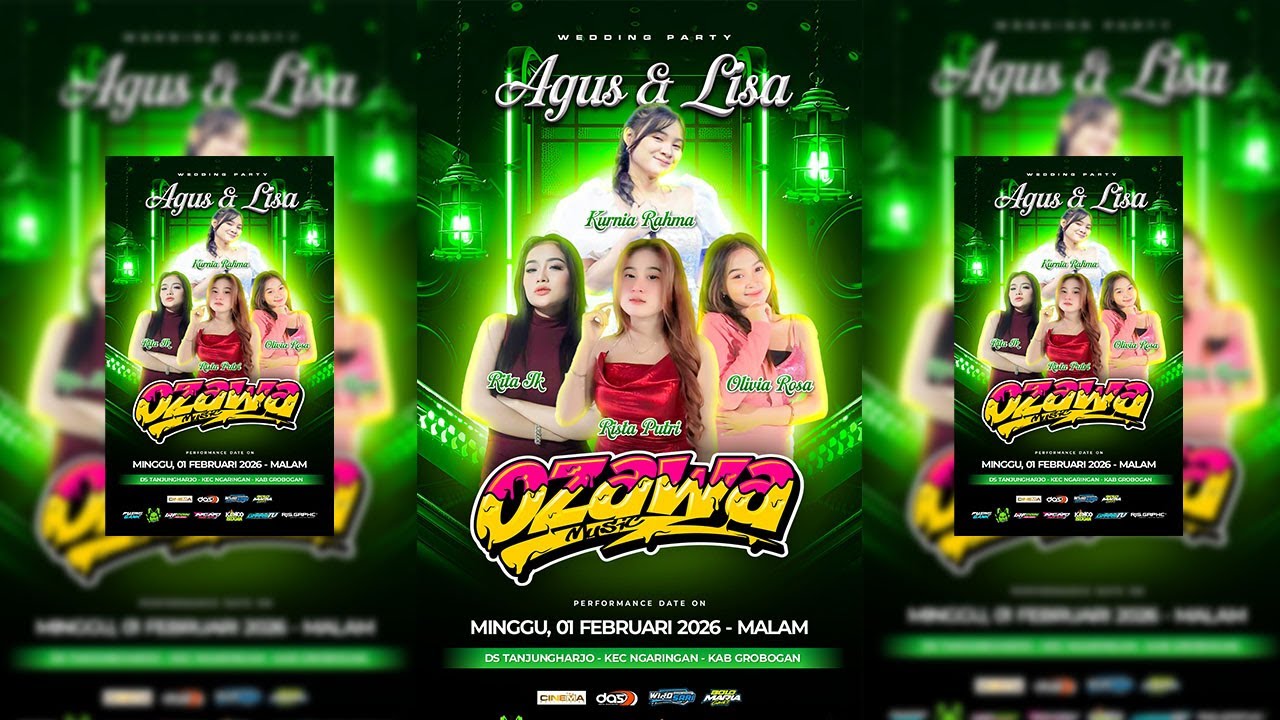 LIVE  OZAWA MUSIC FEAT KURNIA RAHMA ||  WEDDING AGUS & LISA || SUPORT : DAS AUDIO