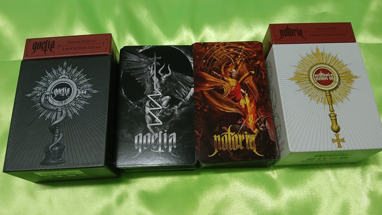 #deckcomparison : Goetia Tarot VS Notoria Tarot