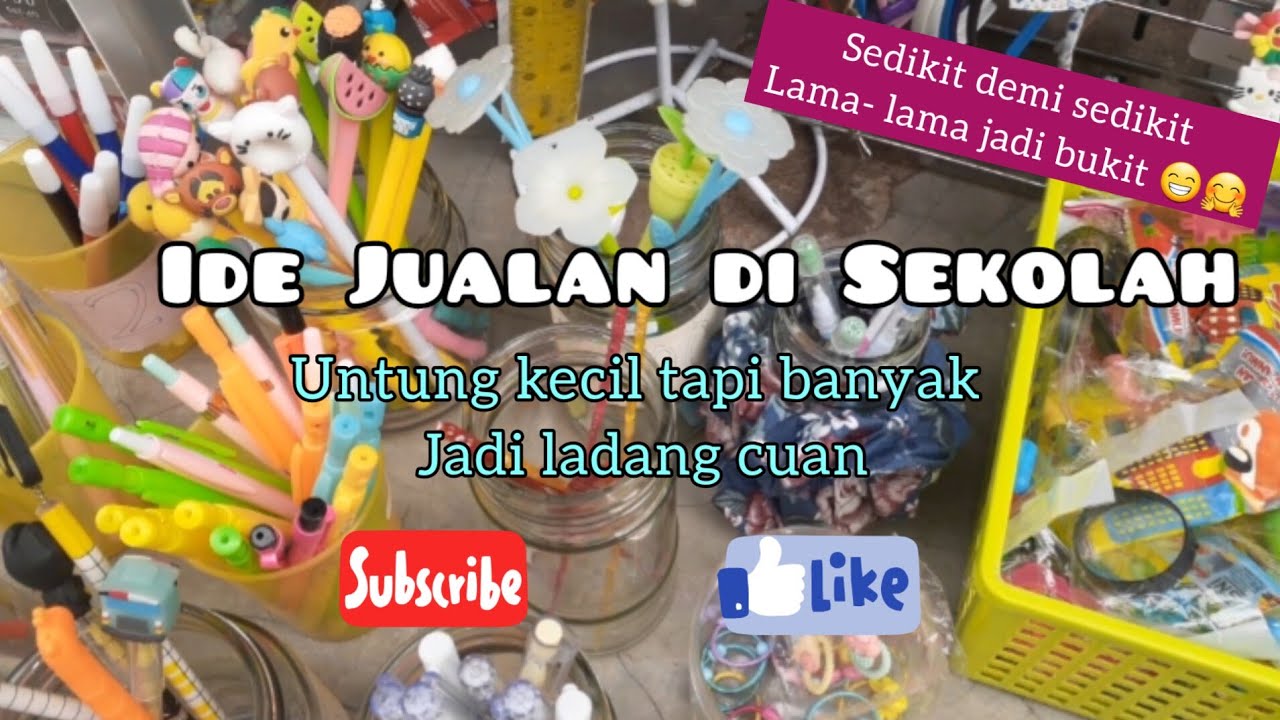 Ide jualan di sekolahan / Warung atk dan pernak pernik lucu dan unik di sekolahan