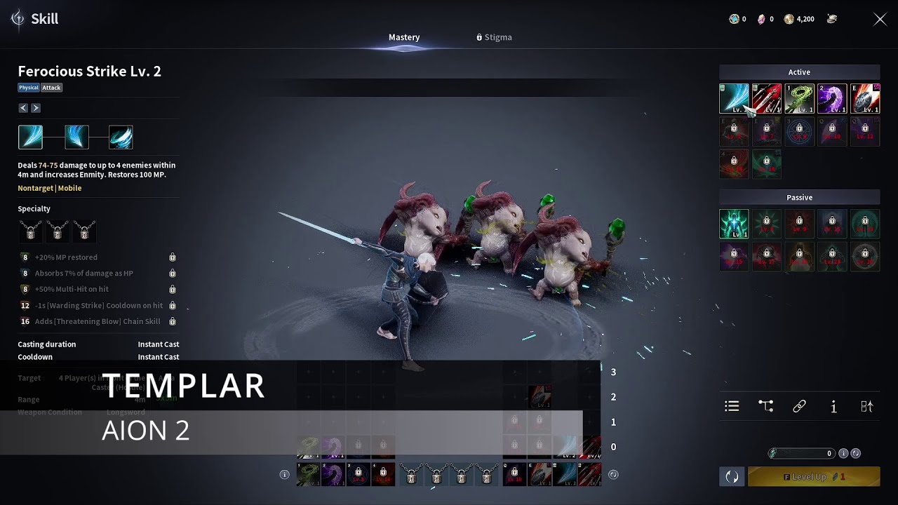 TEMPLAR -  AION 2 - All Skills