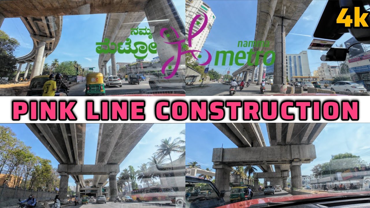 Namma Metro Pink Line Update || Kalena Agrahara to Tavarekere || Construction Status April 2025