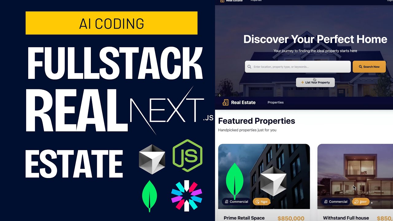 Using AI to Build a Full-Stack Real Estate App | Next.js, MongoDB & JWT Tutorial -2025
