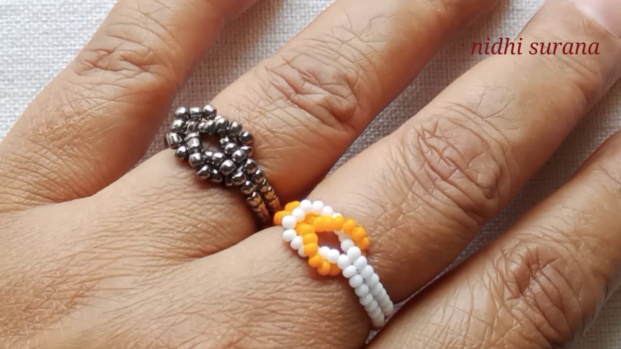⚜️ How to make Beaded Love Knot Ring/ Anillo Tutorial diy (0536)