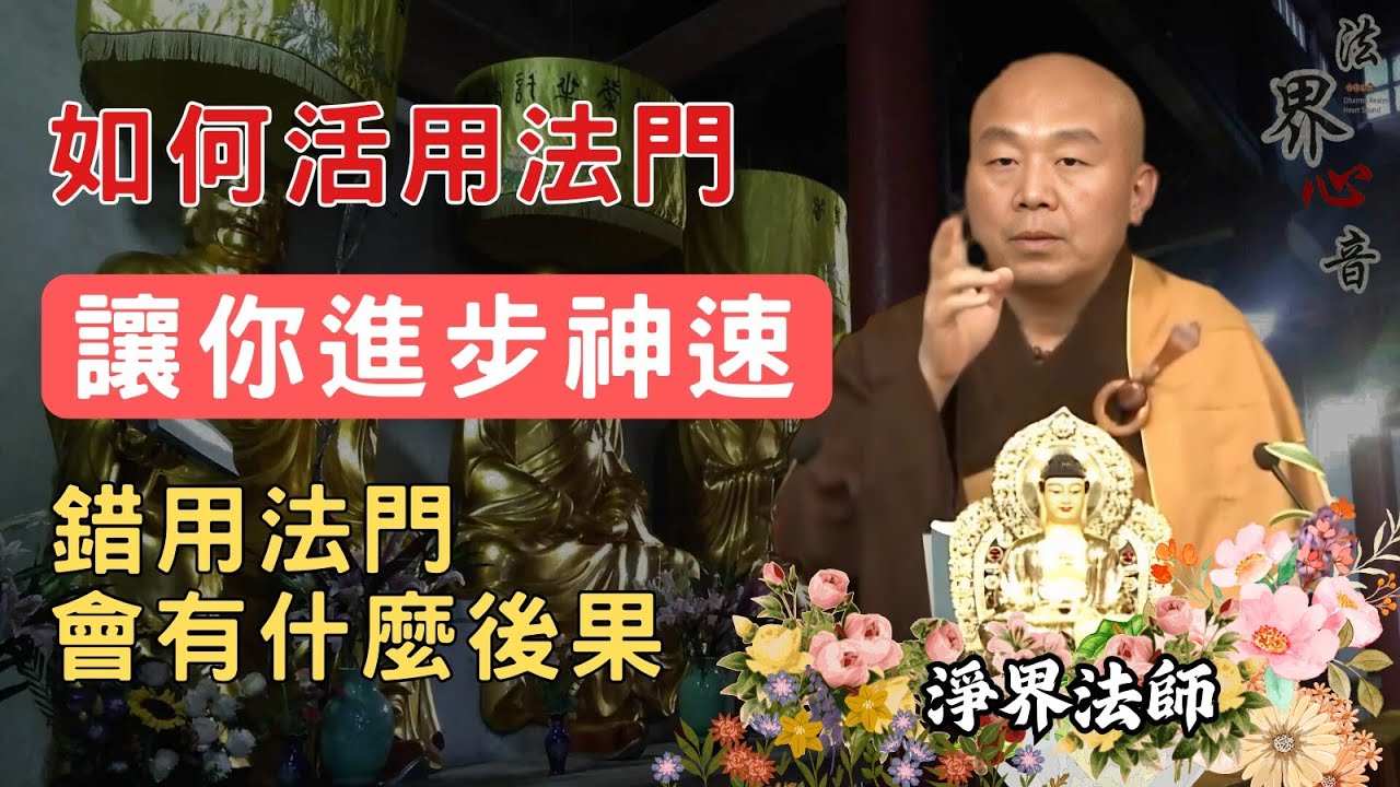 如何活用法門讓你進步神速,切中要點! 錯用法門會有什麼後果   | 淨界法師  #佛教 #佛法 #阿彌陀佛 #正能量