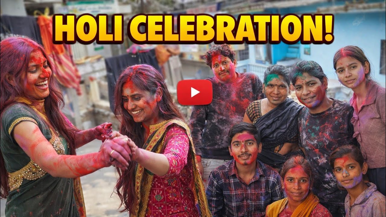 Happy holi 🎨❤️ ||sandhu vlogs|| 