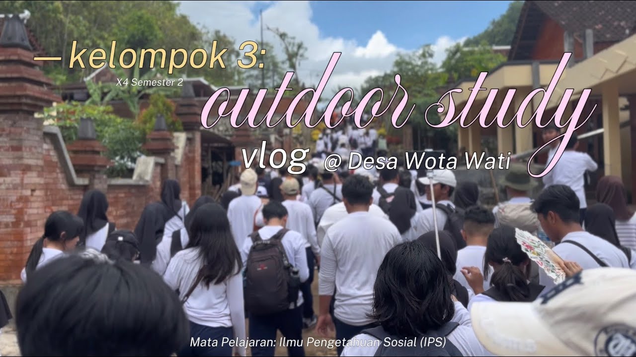 HAHH ⁉️⁉️ Outdoor Study Wota Wati bareng Kelompok 3-nya X4️⃣ ⁉️⁉️ @sma9jogjaofficial 