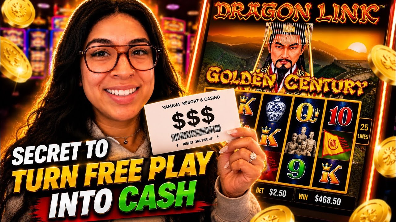 MY METHOD TO TURN FREE PLAY INTO CASH - DRAGON LINK!