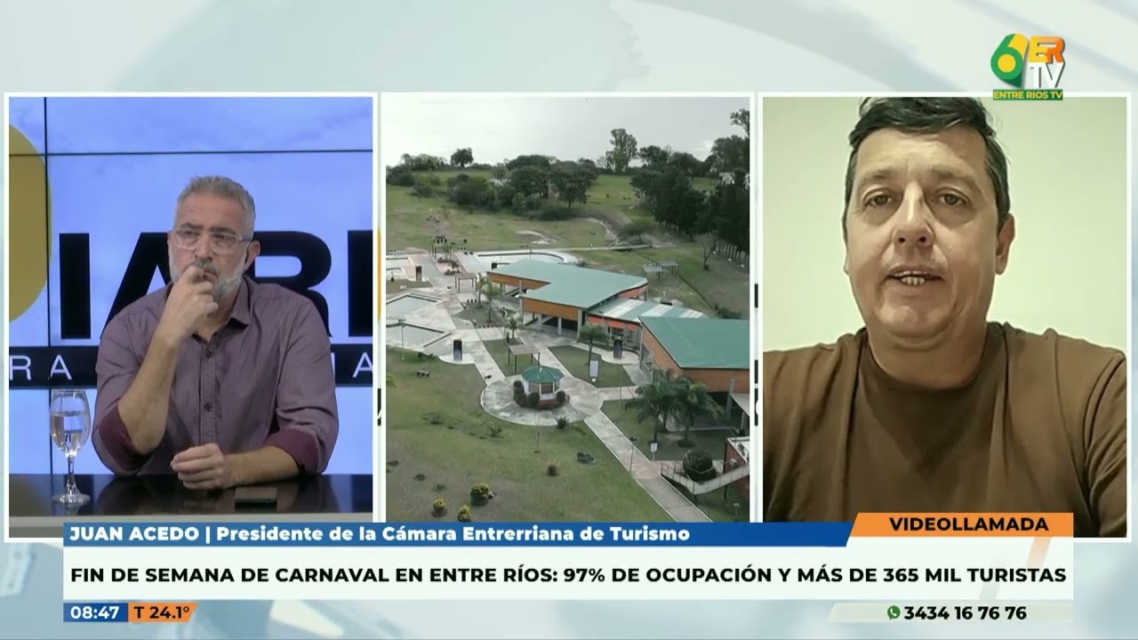 Juan Acedo - Fin de semana de carnaval con 97 por ciento de ocupación turistica en Entre Rios