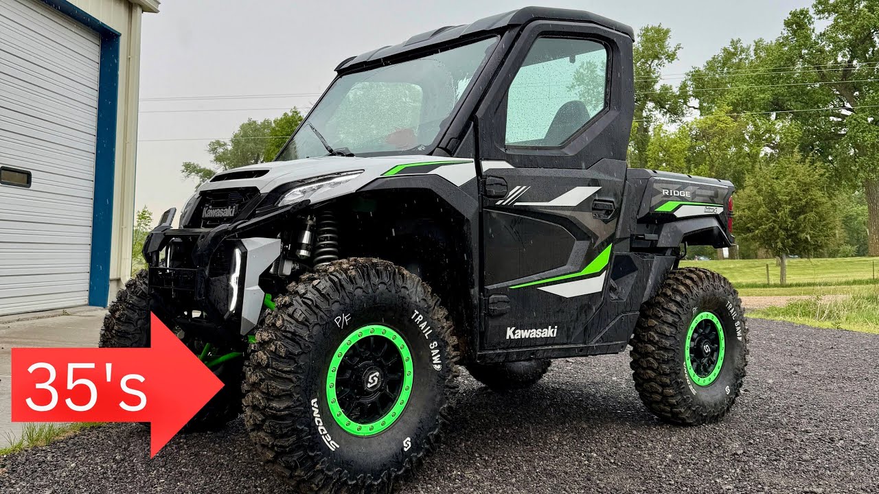 Kawasaki Ridge XR on 35 inch Tires!