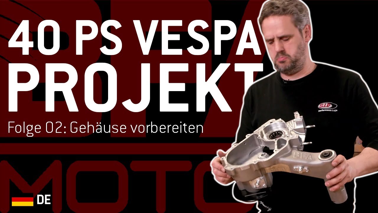 So baust du eine 40PS VESPA 🛵🔧 | BFA 306 | Folge 2 | Motorgehäuse bearbeiten {deutsch}