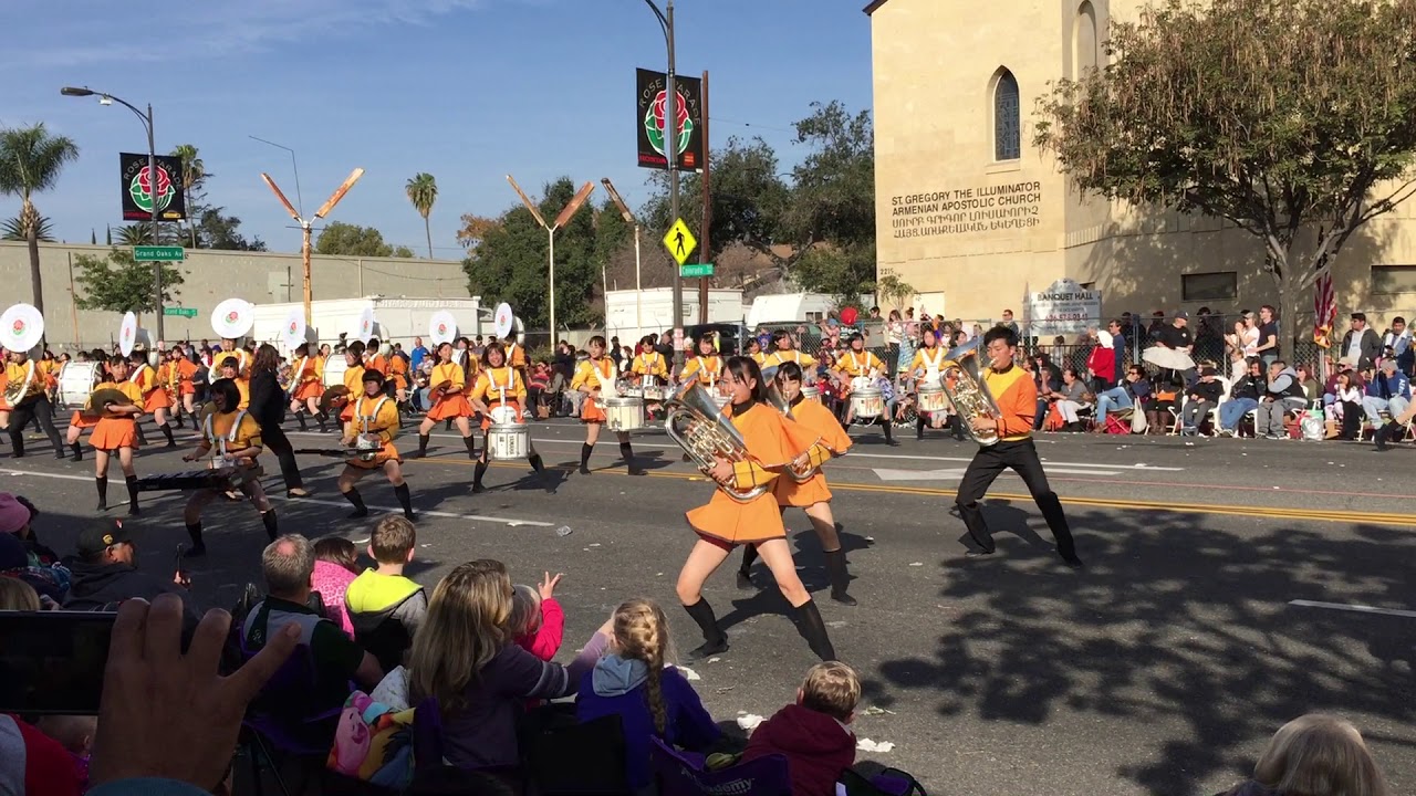 Rose Parade 2018 Japan Kyoto Tachibana Senior High School Green Band