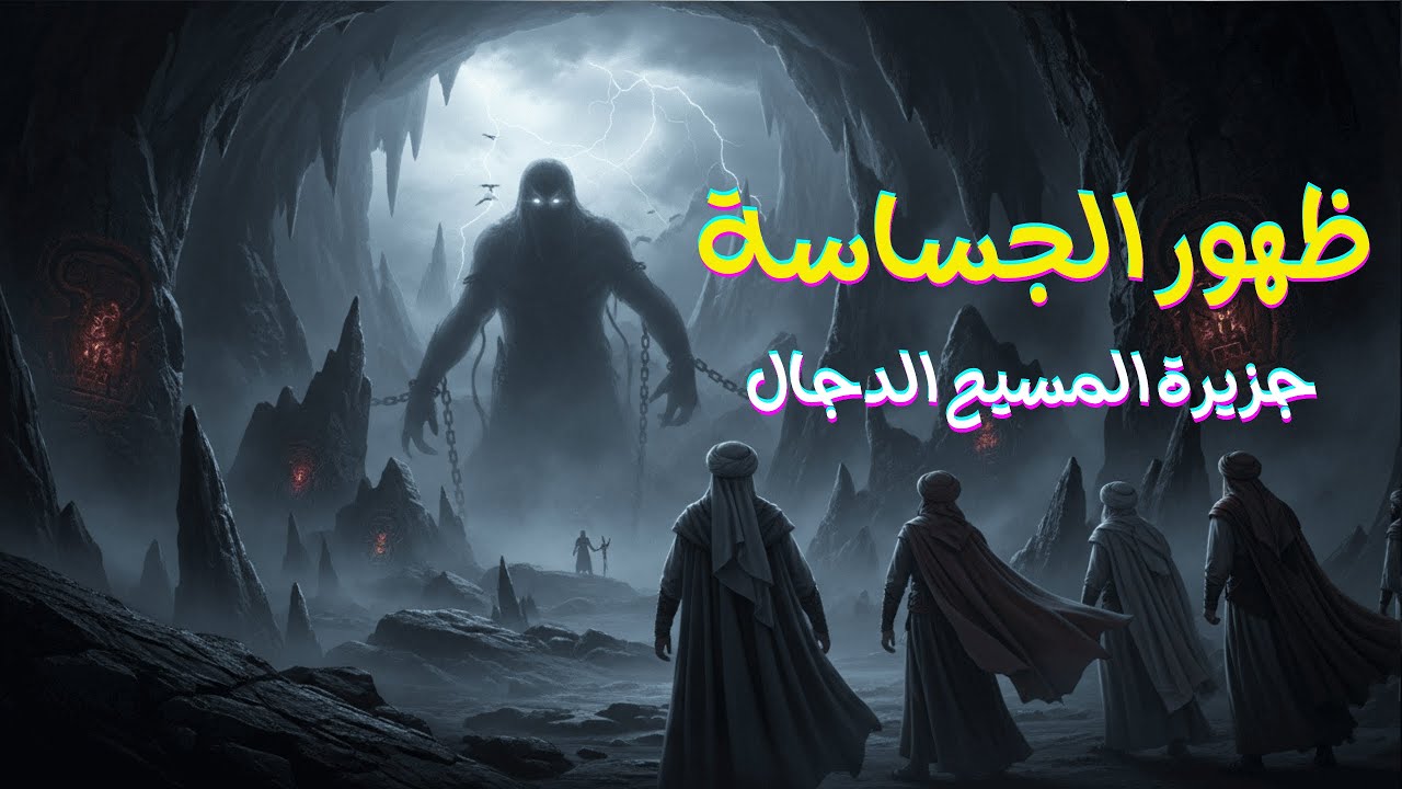 عندما ظهر المسيح الدجال والجساسة للصحابي تميم الداري 😱 #قصص 